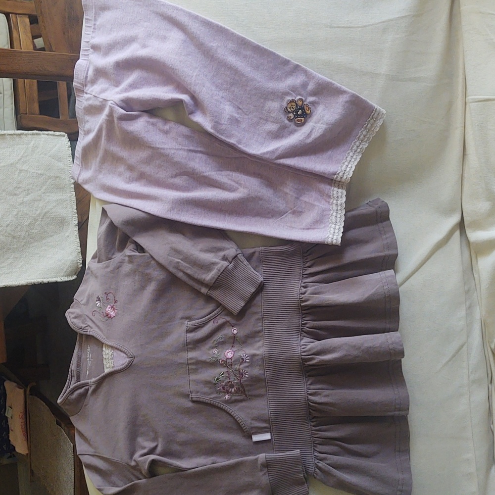 American Girl dress size 6 & leggings XS